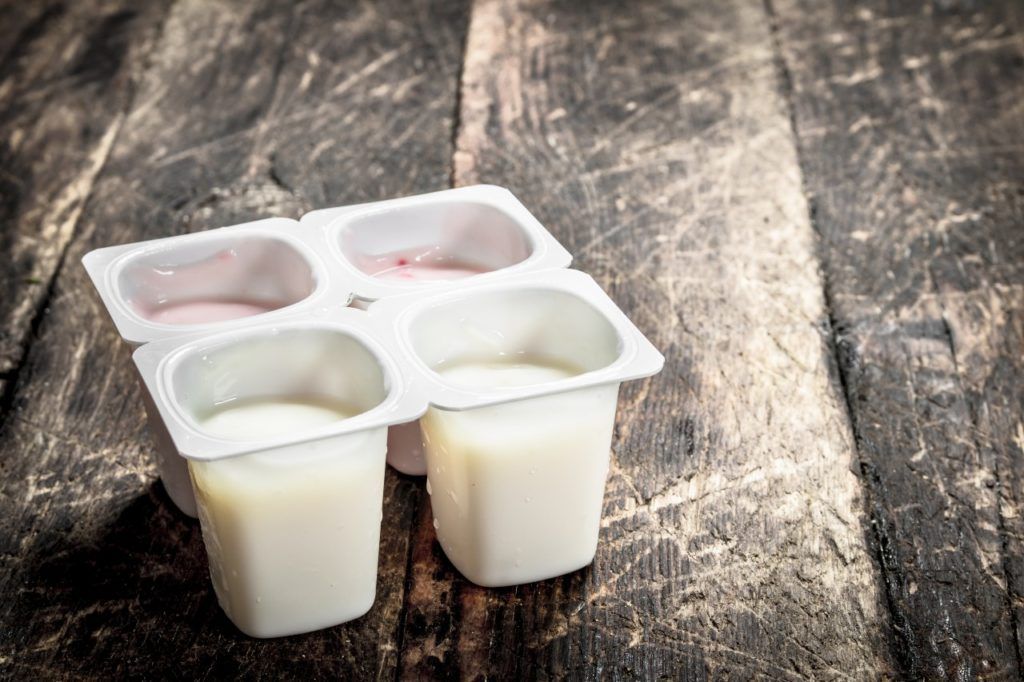 envase de yogurt